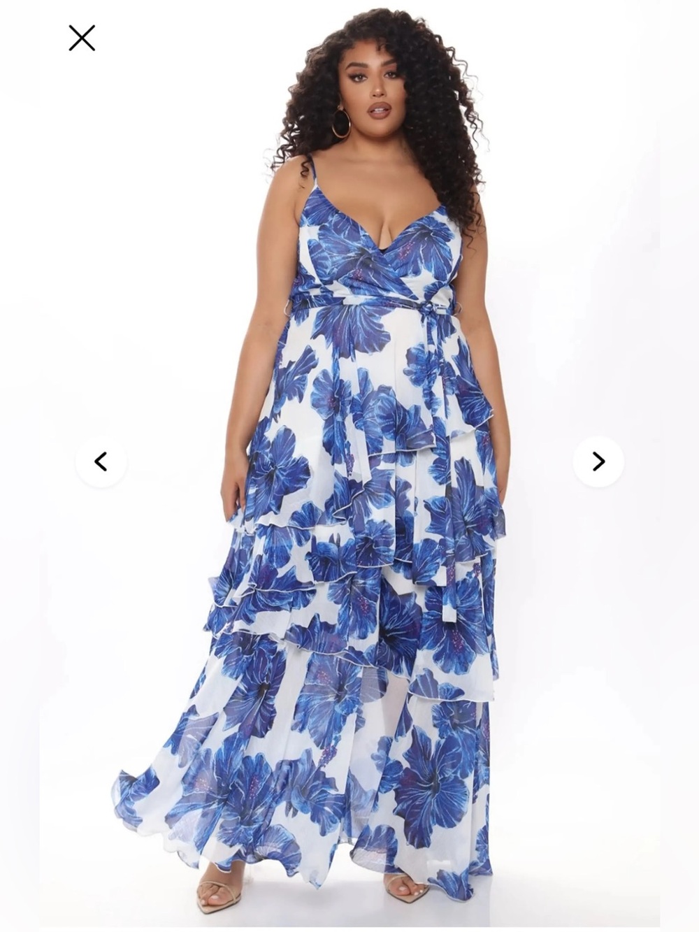 • Fashion Nova Gorgeous Girl Floral Maxi Dress